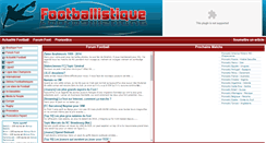 Desktop Screenshot of footballistique.com